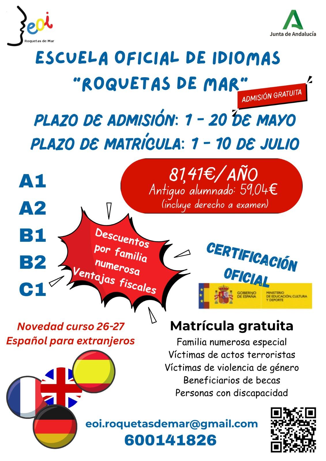 Escuela Oficial de Idiomas Roquetas de Mar